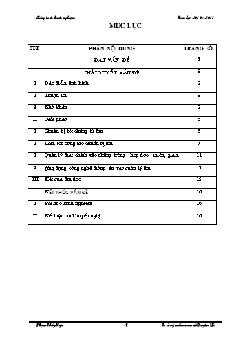 Sáng kiến kinh nghiệm Một số kinh nghiệm thực hiện công tác thu và quản lý các khoản thu của phụ huynh trong trường Mầm non xã Duyên Hà